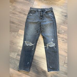 American Eagle Distressed Mom Jeans